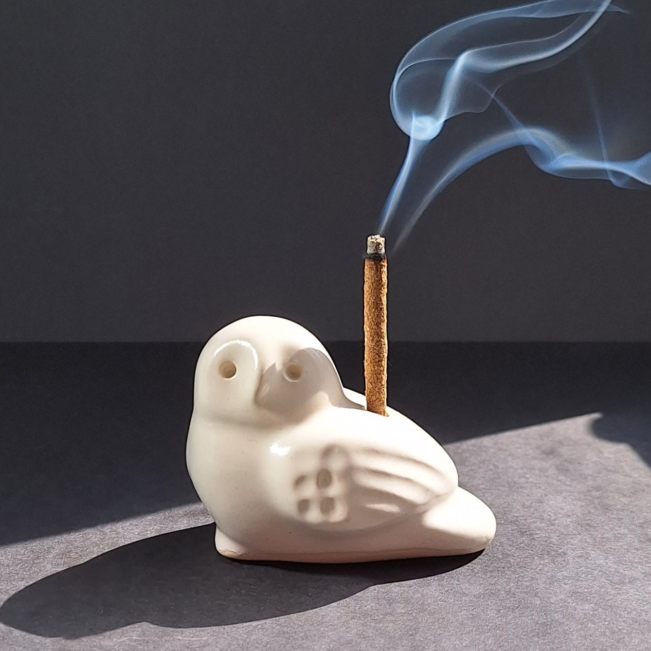 Ceramic Owl Incense Burner